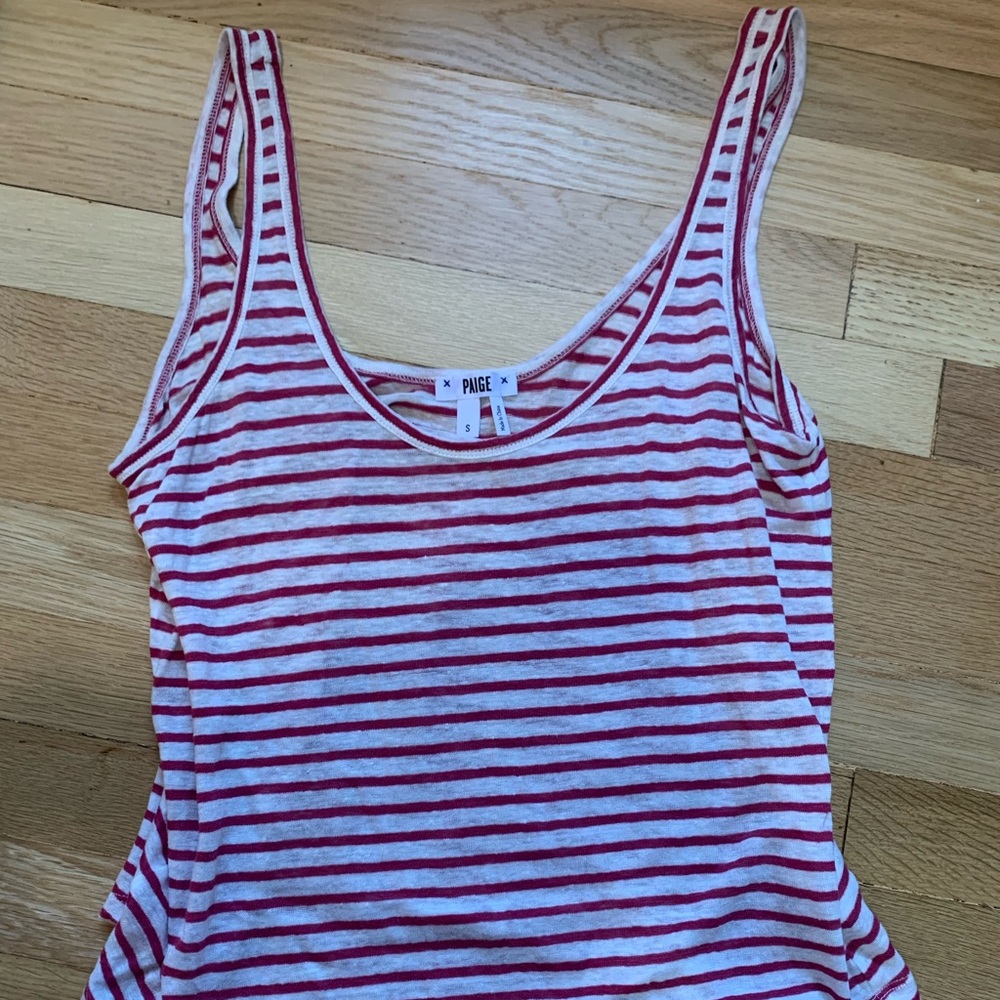 PAIGE  red white tank